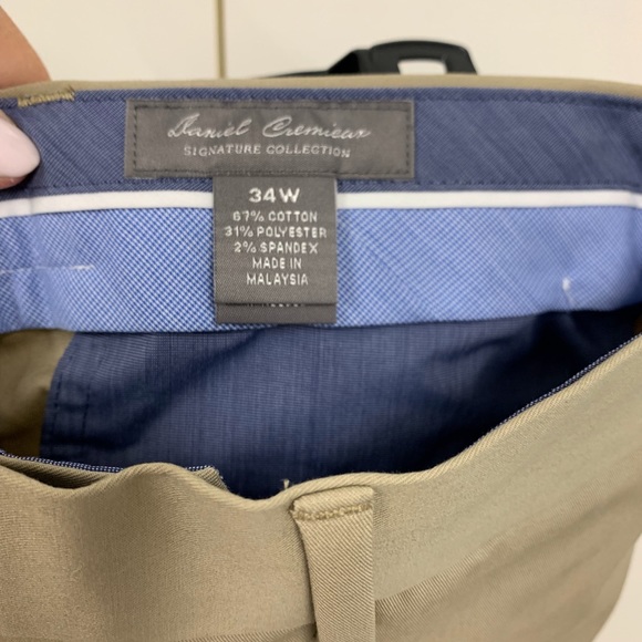 NWT Daniel Cremieux Signature Collection Men’s Khaki Shorts - sz 34W - Picture 6 of 7